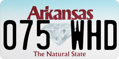 AR license plate 075WHD
