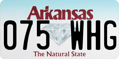 AR license plate 075WHG
