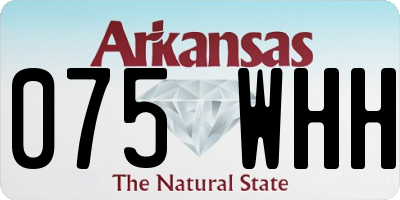 AR license plate 075WHH