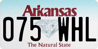 AR license plate 075WHL