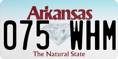 AR license plate 075WHM