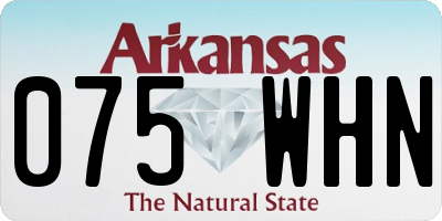 AR license plate 075WHN
