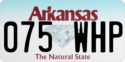 AR license plate 075WHP