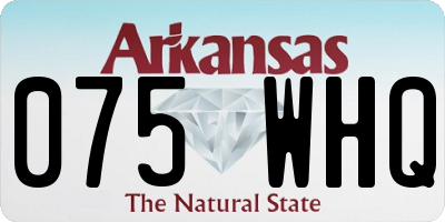 AR license plate 075WHQ