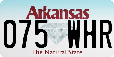 AR license plate 075WHR