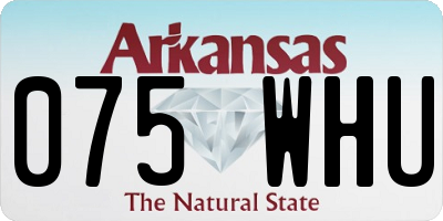AR license plate 075WHU