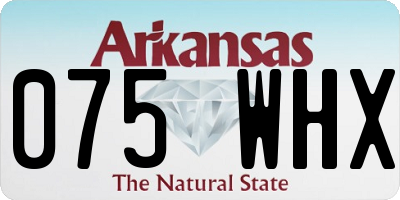 AR license plate 075WHX