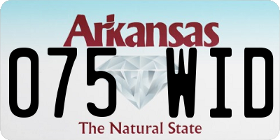 AR license plate 075WID