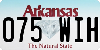 AR license plate 075WIH