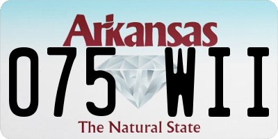 AR license plate 075WII