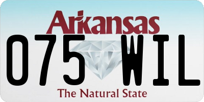 AR license plate 075WIL