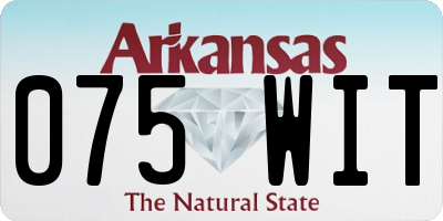 AR license plate 075WIT