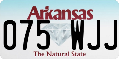 AR license plate 075WJJ