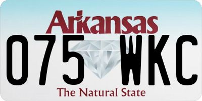 AR license plate 075WKC