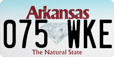 AR license plate 075WKE