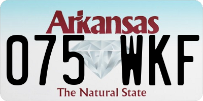 AR license plate 075WKF
