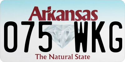 AR license plate 075WKG