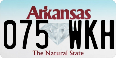 AR license plate 075WKH