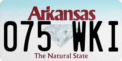 AR license plate 075WKI