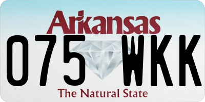 AR license plate 075WKK