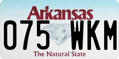 AR license plate 075WKM