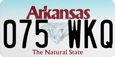 AR license plate 075WKQ