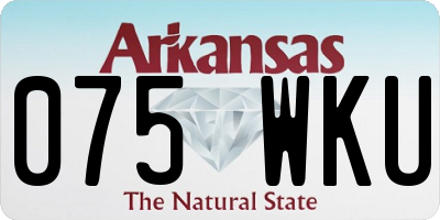 AR license plate 075WKU
