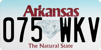 AR license plate 075WKV