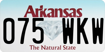 AR license plate 075WKW