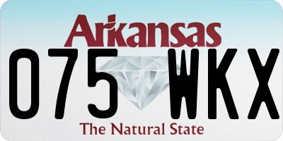 AR license plate 075WKX