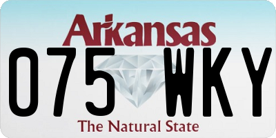 AR license plate 075WKY