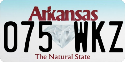 AR license plate 075WKZ