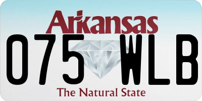 AR license plate 075WLB
