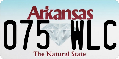 AR license plate 075WLC