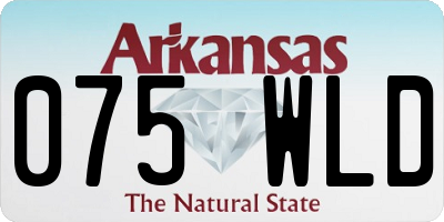 AR license plate 075WLD