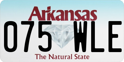 AR license plate 075WLE
