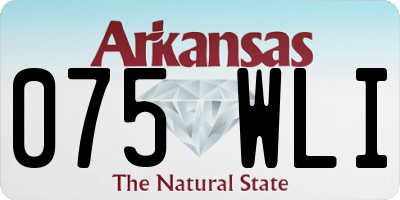 AR license plate 075WLI