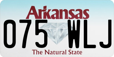 AR license plate 075WLJ