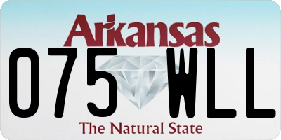 AR license plate 075WLL