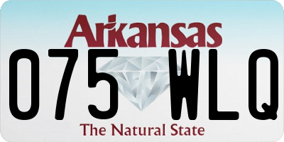 AR license plate 075WLQ