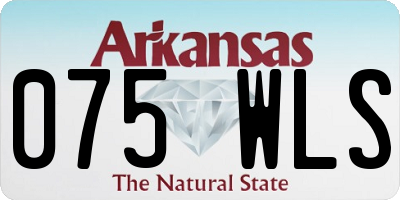 AR license plate 075WLS