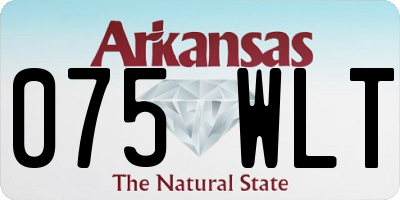 AR license plate 075WLT