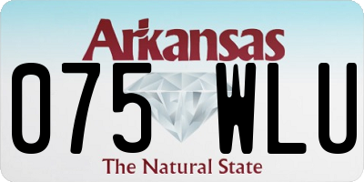 AR license plate 075WLU
