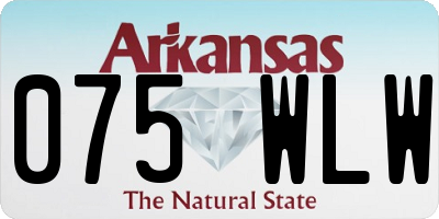 AR license plate 075WLW