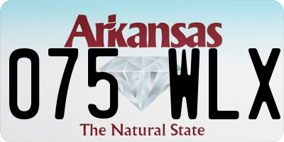 AR license plate 075WLX