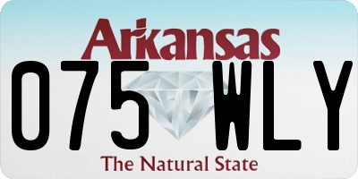 AR license plate 075WLY