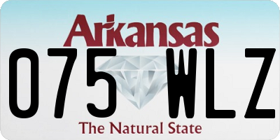 AR license plate 075WLZ