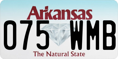 AR license plate 075WMB