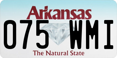 AR license plate 075WMI