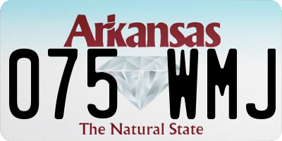 AR license plate 075WMJ